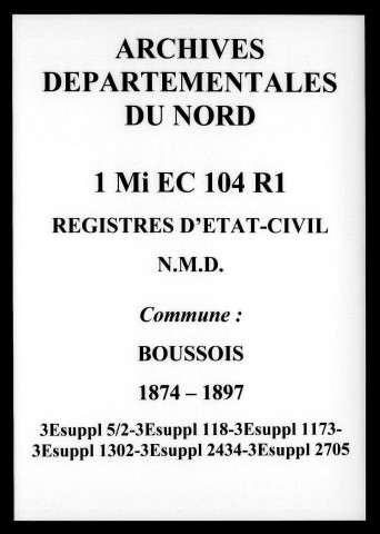 BOUSSOIS / NMD [1874-1897]