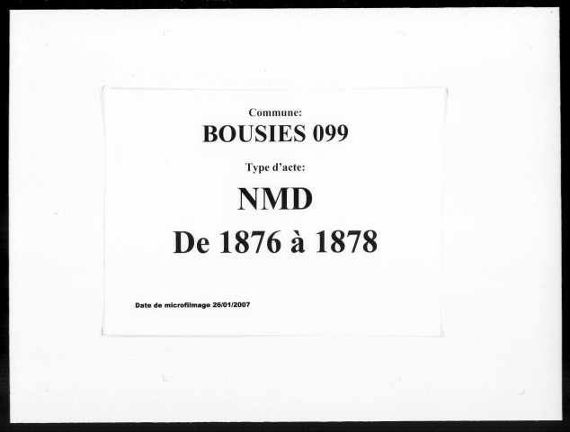 BOUSIES / NMD [1876-1878]