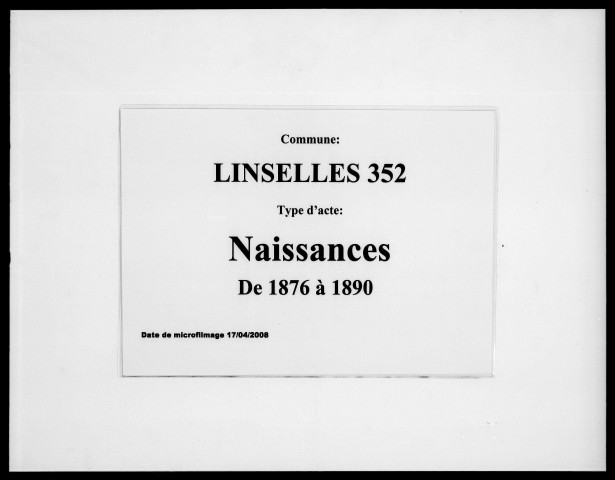 LINSELLES / N [1876-1890]