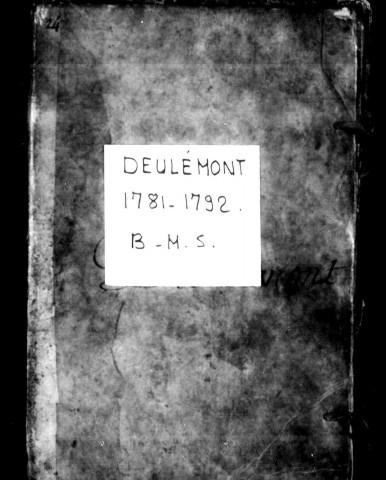 DEULEMONT / BMS [1781-1792]