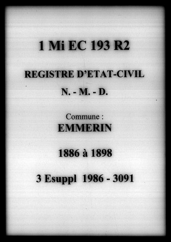 EMMERIN / NMD [1886-1898]