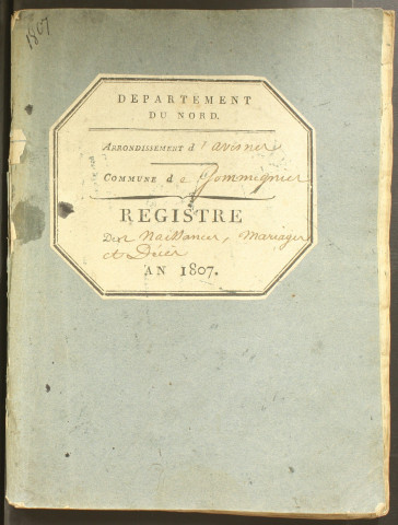 GOMMEGNIES / NMD [1807-1810]