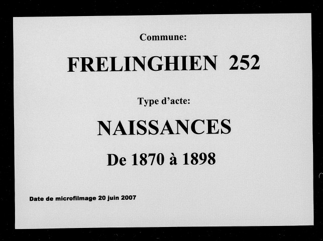 FRELINGHIEN / N [1870-1898]