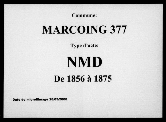 MARCOING / NMD [1856-1875]