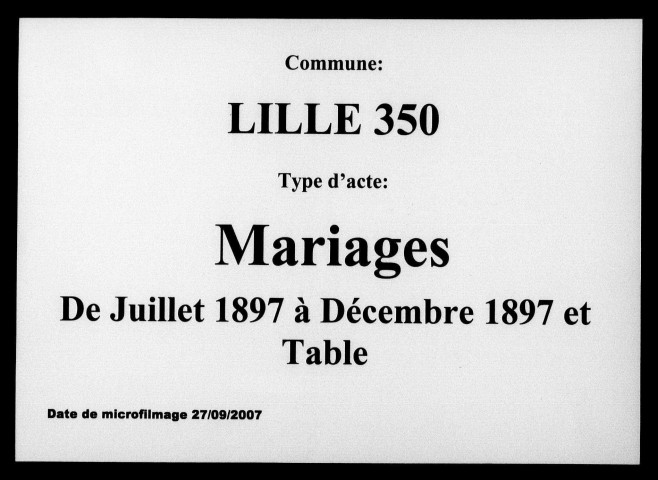 LILLE / M (07/1897 - 12/1897) , Ta [1897]