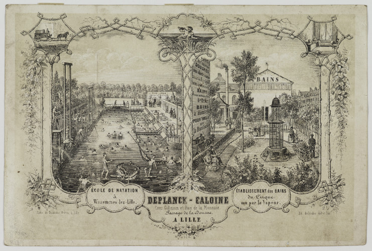 Carte publicitaire, Fonds Raoust, Wazemmes-lez-Lille.