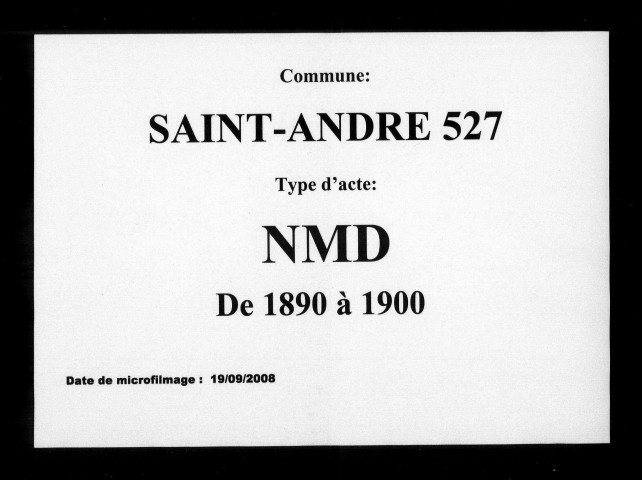 SAINT-ANDRE / NMD [1890-1900]