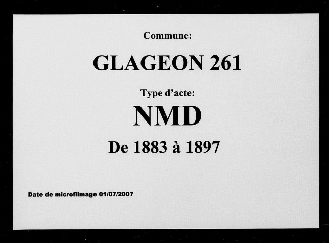GLAGEON / NMD [1883-1897]