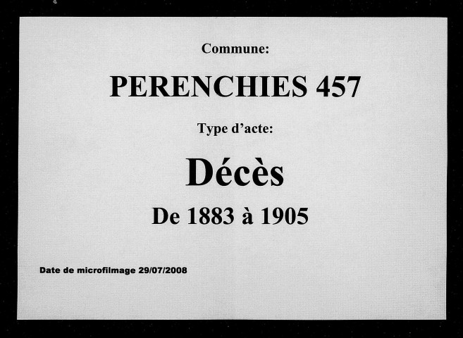 PERENCHIES / D [1883-1905]