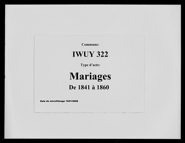 IWUY / M [1841-1860]
