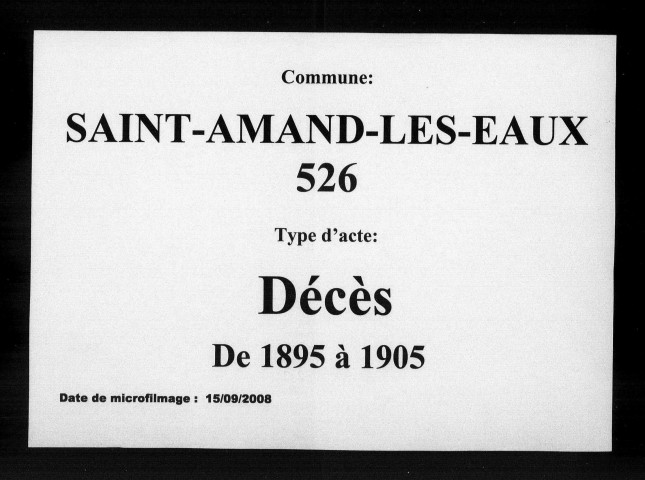 SAINT-AMAND-LES-EAUX / D [1895-1905]