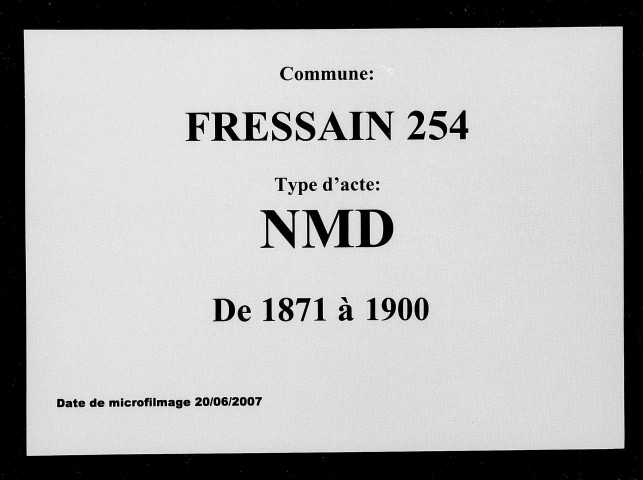 FRESSAIN / NMD [1871-1900]