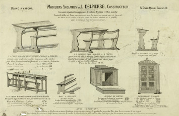 Catalogue de mobiliers scolaires.