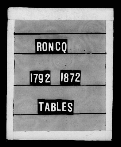 RONCQ / TNMD [1792-1872]