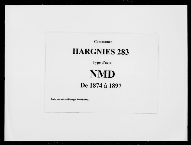 HARGNIES / NMD [1874-1897]