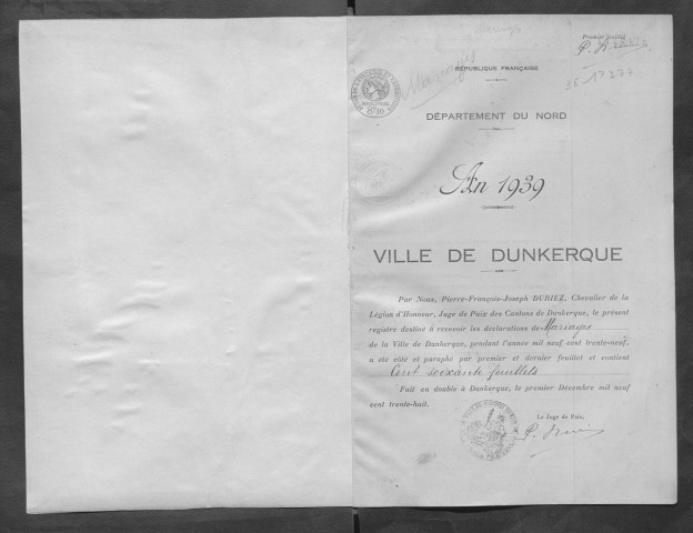 DUNKERQUE / M [1939 - 1939]