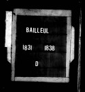 BAILLEUL / D [1831-1838]