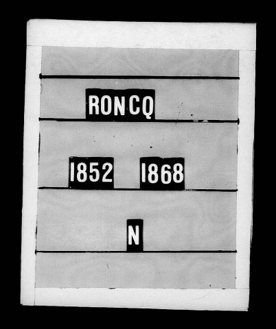 RONCQ / N [1852-1872]