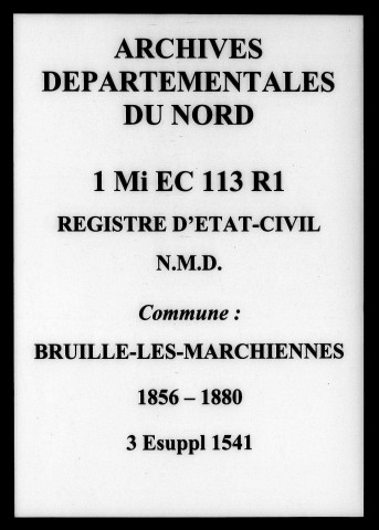 BRUILLE-LEZ-MARCHIENNES / NMD [1856-1880]