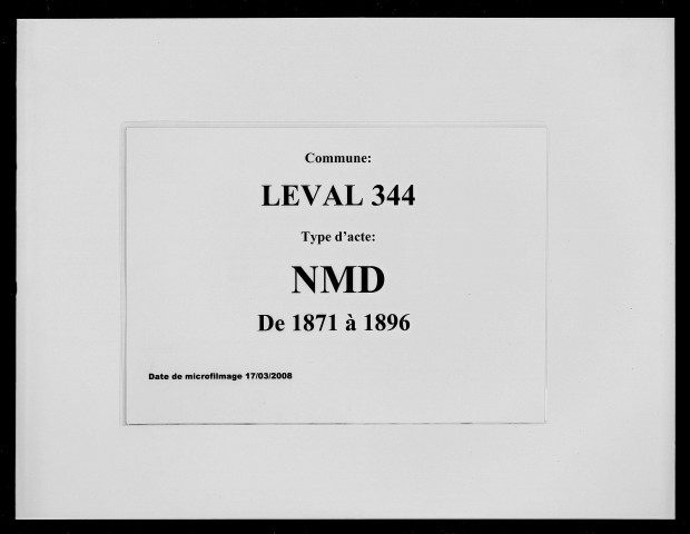 LEVAL / NMD [1871-1896]