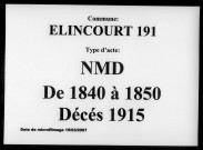 ELINCOURT / NMD [1840-1850]