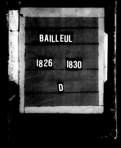 BAILLEUL / D [1826-1830]