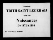 TRITH-SAINT-LEGER / N, Ta [1872-1884]