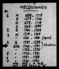 MECQUIGNIES / BMS [1737-1770]