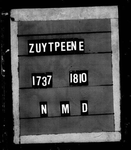 ZUYTPEENE / BMS [1737-1780]