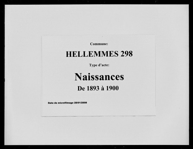 HELLEMMES-LILLE / N [1893-1900]