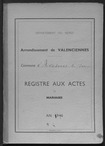 AVESNES-LE-SEC / M [1946 - 1946]