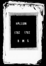 HALLUIN / BMS [1782-1792]