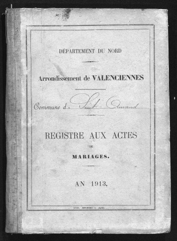 SAINT-AMAND-LES-EAUX / M [1913 - 1913]