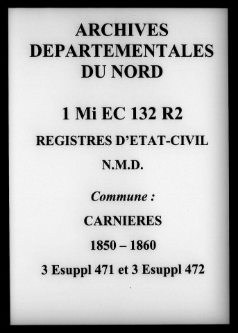 CARNIERES / NMD, Ta [1850-1860]