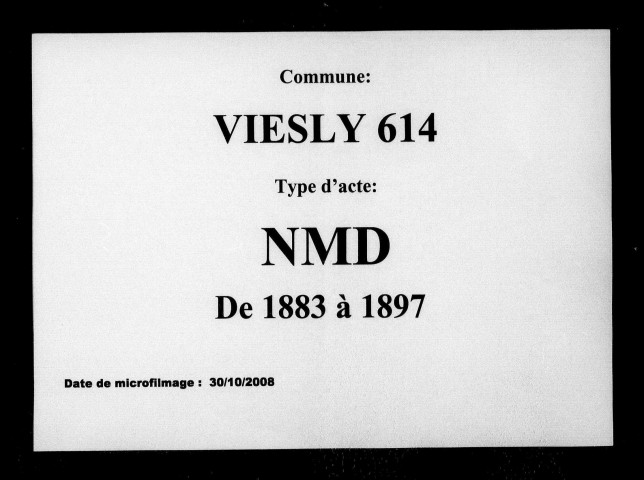 VIESLY / NMD, Ta [1883-1897]