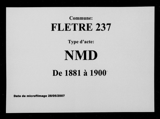 FLETRE / NMD [1881-1900]
