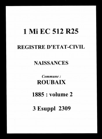 ROUBAIX / N [1885-1885]