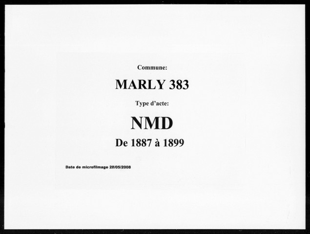 MARLY / NMD [1887-1899]