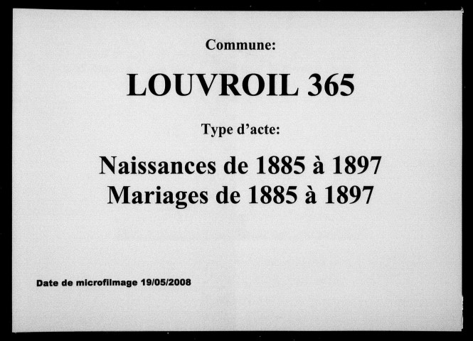 LOUVROIL / N (1885-1897), M (1885-1897) [1885-1897]