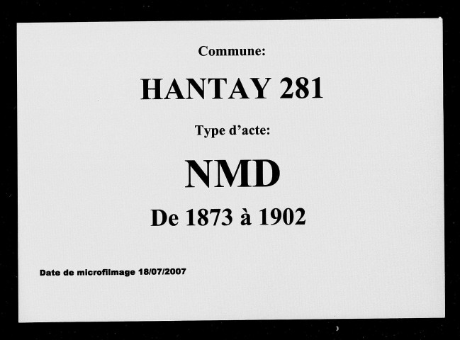 HANTAY / NMD [1873-1902]