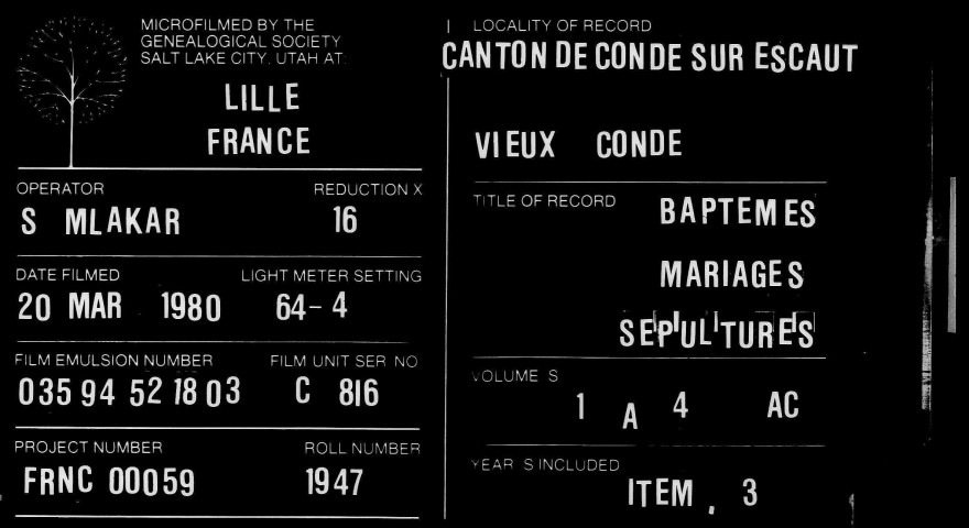 VIEUX-CONDE / BMS (sauf BMS 1744) [1740-1745]