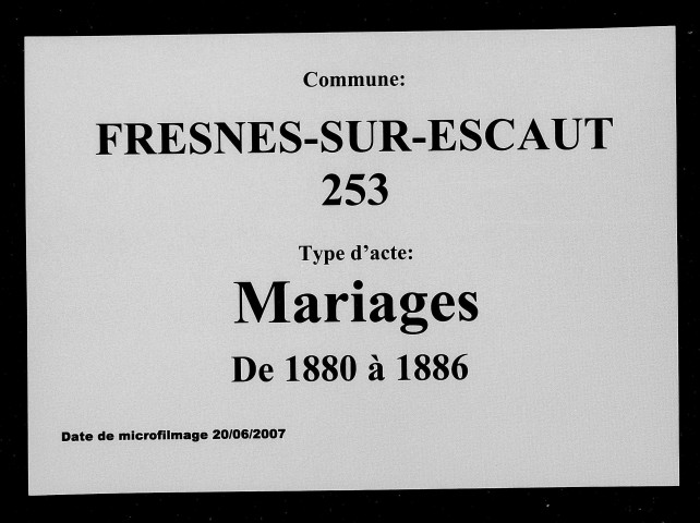 FRESNES-SUR-ESCAUT / M [1880-1886]