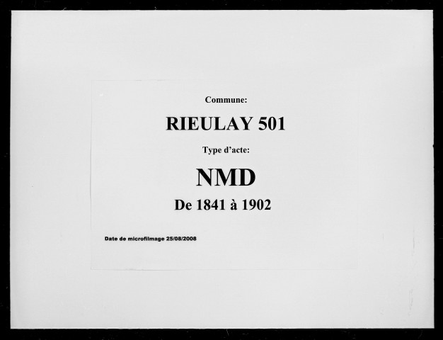 RIEULAY / NMD [1841-1902]