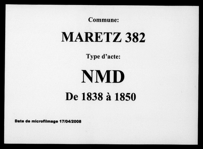 MARETZ / NMD [1838-1850]