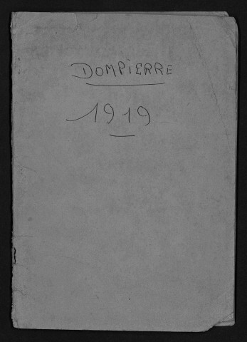 DOMPIERRE-SUR-HELPE / NMD [1919 - 1919]