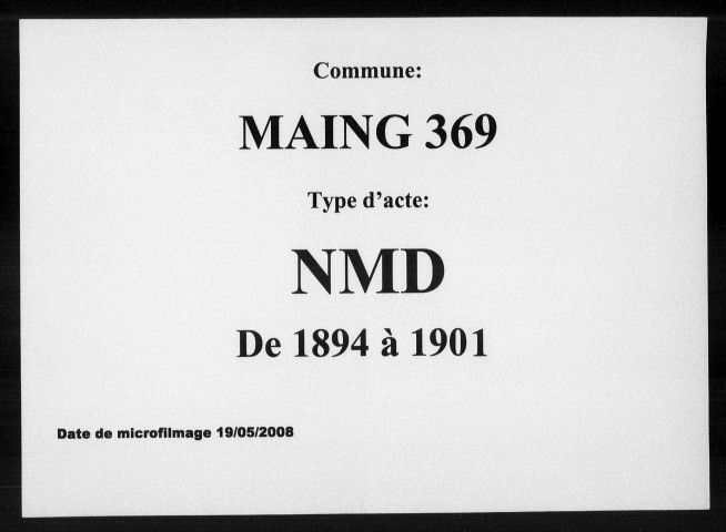 MAING / NMD [1894-1901]