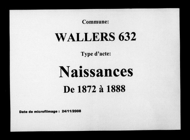 WALLERS / N [1872-1888]