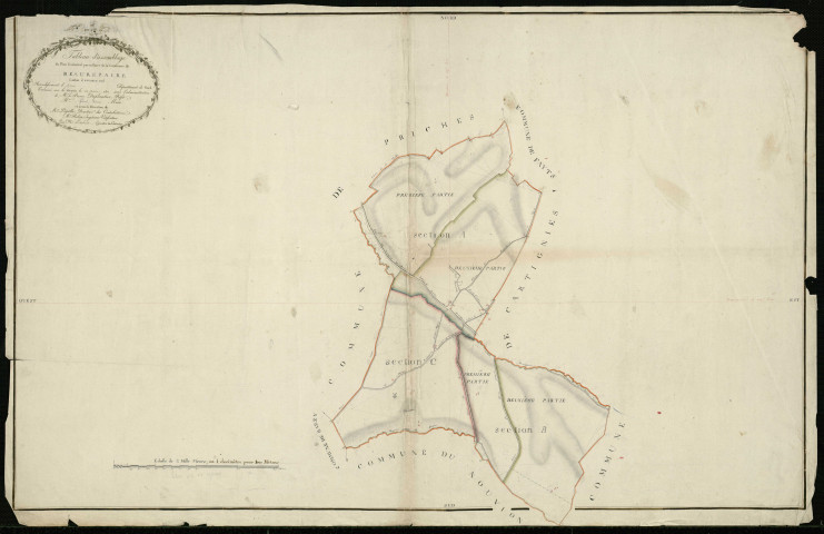 BEAUREPAIRE-SUR-SAMBRE - 1813, - 1872