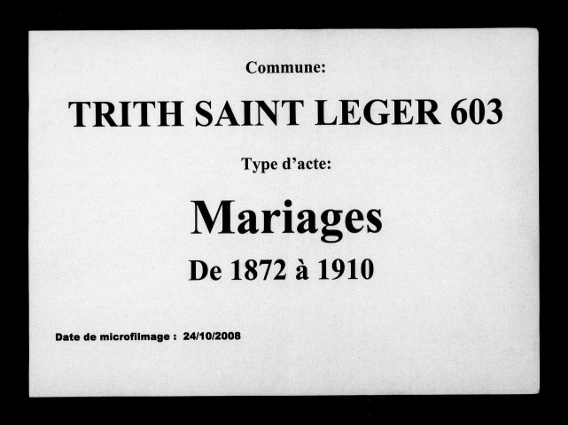 TRITH-SAINT-LEGER / M, Ta [1872-1910]