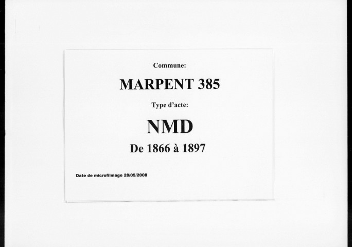 MARPENT / NMD [1866-1897]